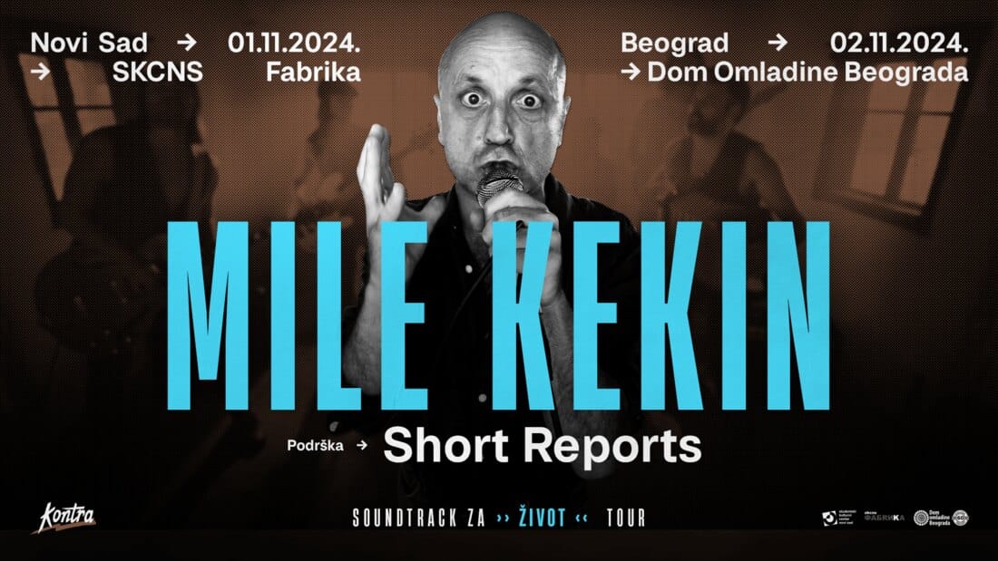 Mile Kekin sa bendom, početkom novembra u Novom Sadu i Beogradu