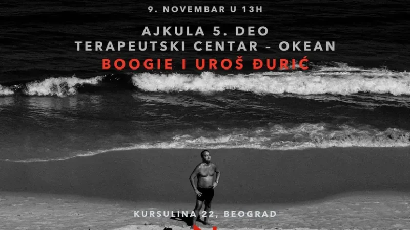 Uroš Đurić i Boogie u Galeriji Novembar: Ajkula: 5. deo Terapeutski centar – okean
