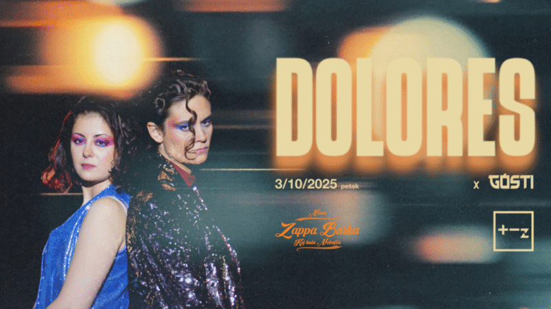 Pop sastav Dolores ovog petka u Beogradu, uz specijalne goste Sajsi MC, Luku Rajića, A.N.D.R. i Retrospektivu