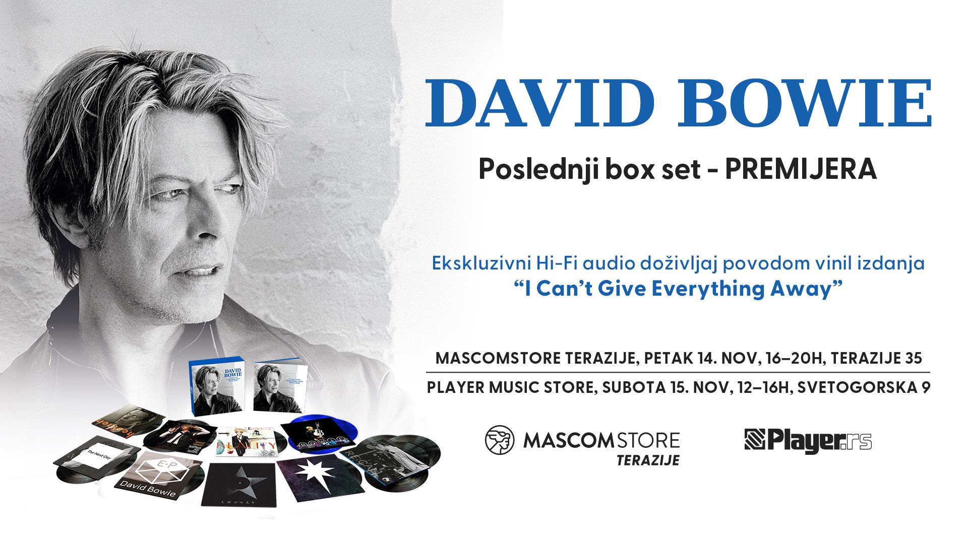 Ekskluzivno preslušavanje box seta „I Can’t Give Everything Away (2002–2016)” Dejvida Bouvija