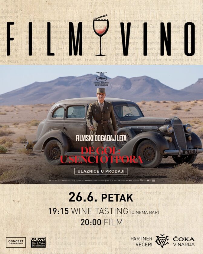 Istorijski spektakl „De Gol: U senci otpora“ na događaju Film i vino 26. juna